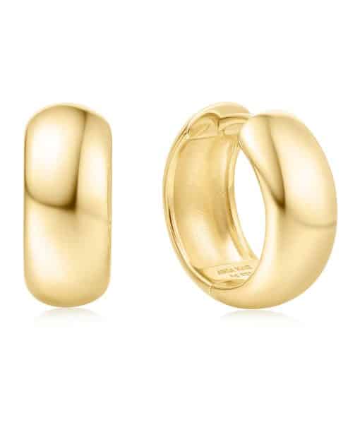 Ania Haie Gold Chubby Medium Hoop Earrings