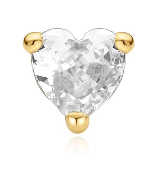 Alternative view of Ania Haie Gold Heart Barbell Single Earring