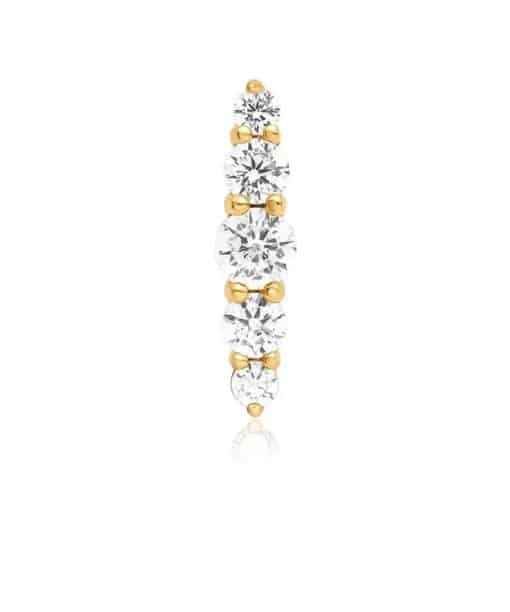 Alternative view of Ania Haie Gold Bar Barbell Single Earring