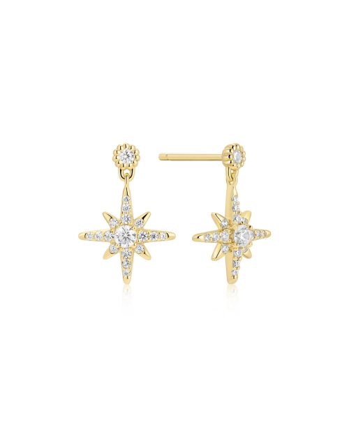 Ania Haie Gold Dangling Nova Star Stud Earrings