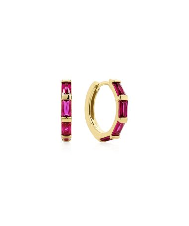 Ania Haie Gold Rosé Holiday Huggie Hoop Earrings