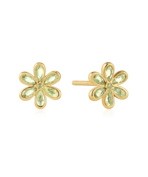 Alternative view of Ania Haie Gold Floral Tassel Drop Stud Earrings