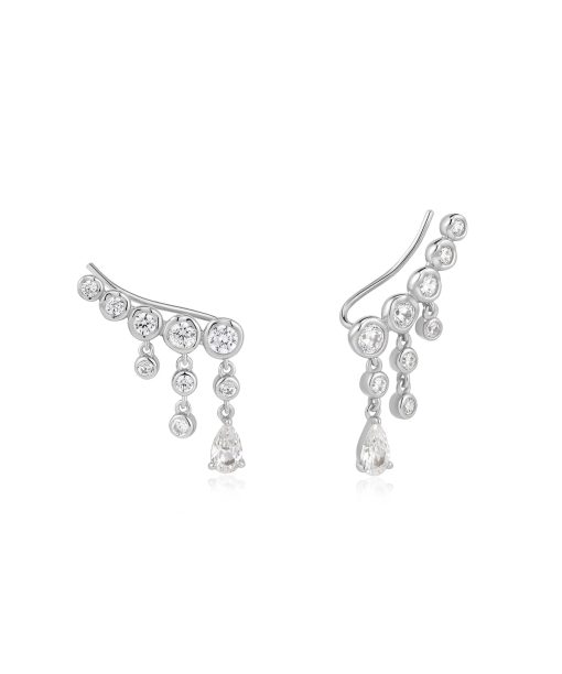 Ania Haie Silver Molten Cascade Bar Climbers