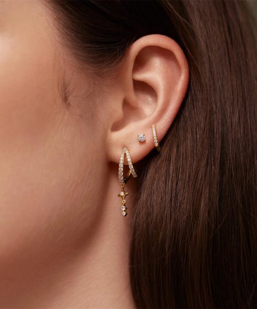 Alternative view of Ania Haie Gold Star Drop Stud Earrings