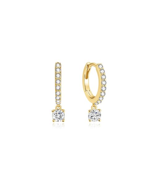 Ania Haie Gold Dangling Sparkle Huggie Hoop Earrings