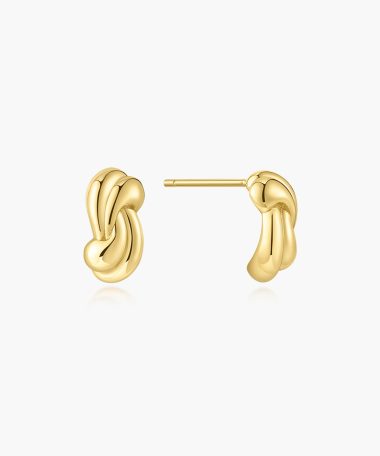 Ania Haie Gold Rope Twist Stud Earrings