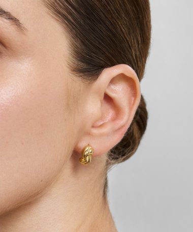 Alternative view of Ania Haie Gold Rope Twist Stud Earrings