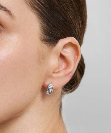 Alternative view of Ania Haie Silver Rope Twist Stud Earrings