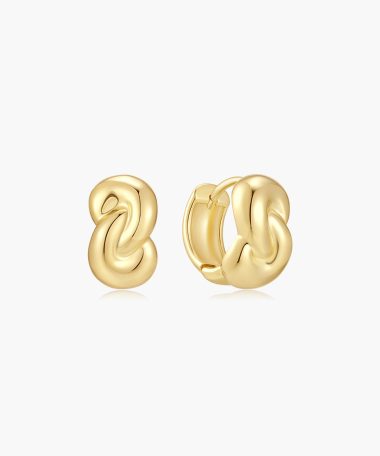 Ania Haie Gold Rope Twist Huggie Hoop Earrings
