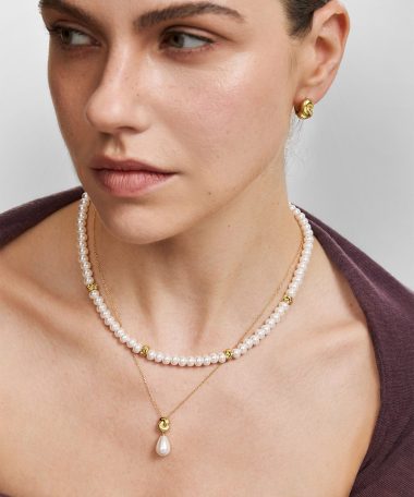Alternative view of Ania Haie Gold Rope Twist Huggie Hoop Earrings