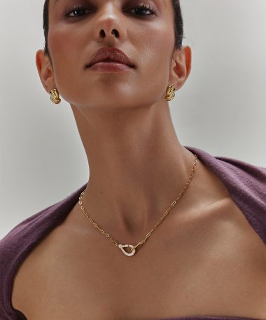 Alternative view of Ania Haie Gold Ripple Twist Stud Earrings