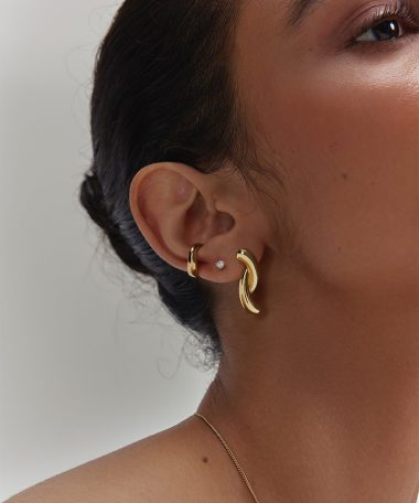 Alternative view of Ania Haie Gold Twist Stud Earrings