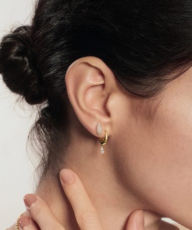 Alternative view of Ania Haie Gold Pavé Dome Stud Earrings