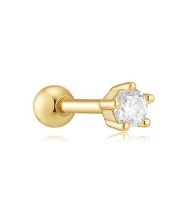 Ania Haie Gold Five-Prong Sparkle Barbell Earring