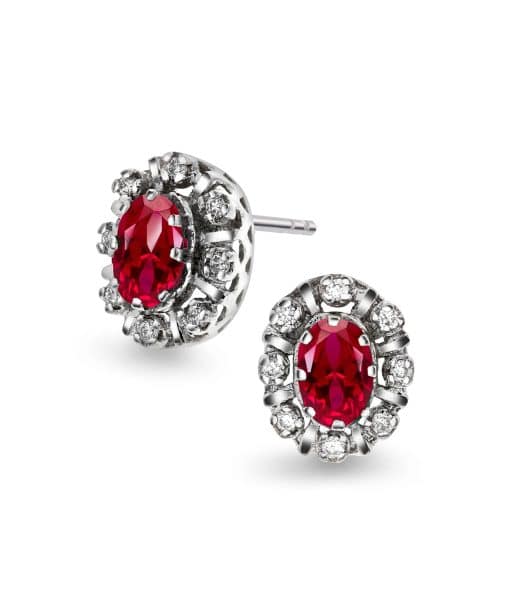 Diana Diamant øredobber med rubin 0,16ct TW/SI