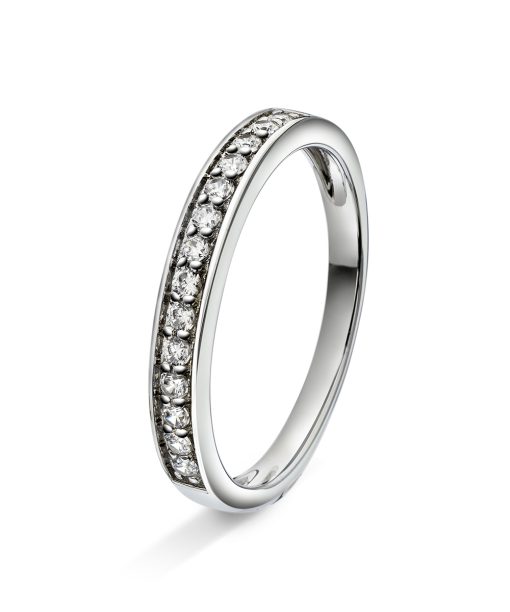Amore forlovelsesring i 14kt hvitt gull med diamanter 0,20ct 2,9mm - AD4-10416W