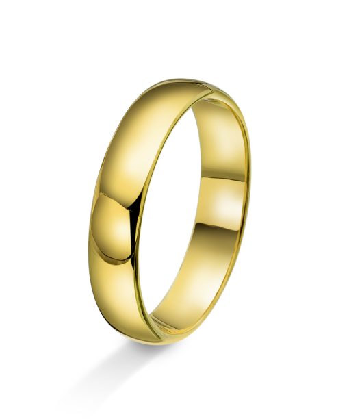 Amore forlovelsesring i 14kt gult gull 4mm - AD4-8004