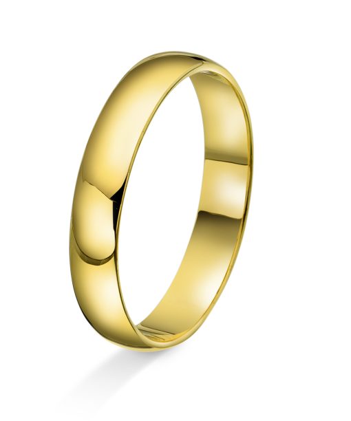 Alternative view of Amore forlovelsesring i 14kt gult gull 4mm - AD4-8004