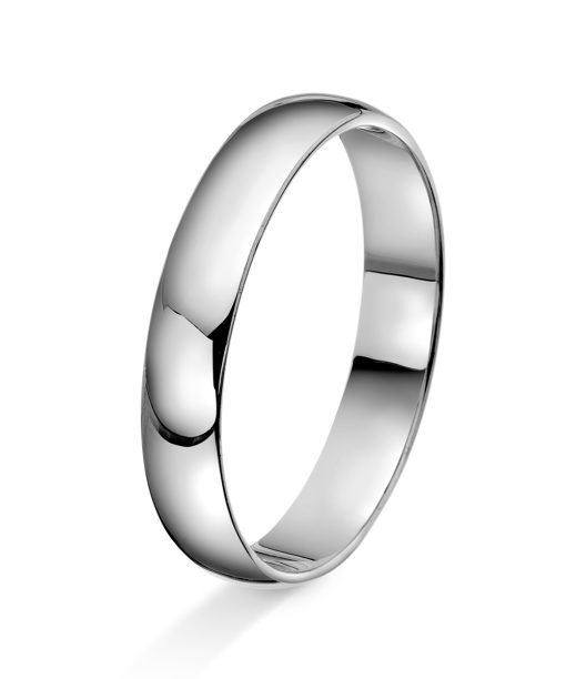 Alternative view of Amore forlovelsesring i 14kt hvitt gull 4mm - AD4-9004