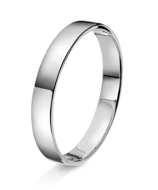 Amore forlovelsesring i 14kt hvitt gull 3,5mm - AD4-9101