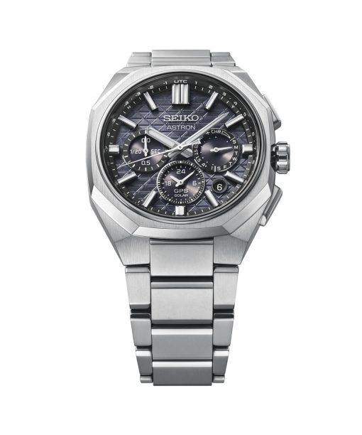 Alternative view of Seiko Astron GPS Solar Dual-Time Chronograph 43.4mm - HAB002J1