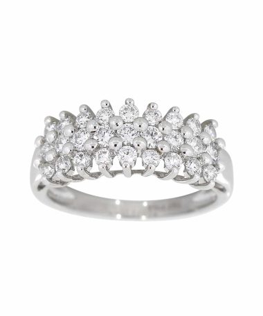 Diamantring i hvitt gull 1.00ct TW.SI