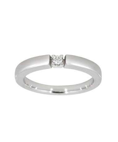 Alliansering i hvitt gull, 0.03ct. TW.SI, 1 sten
