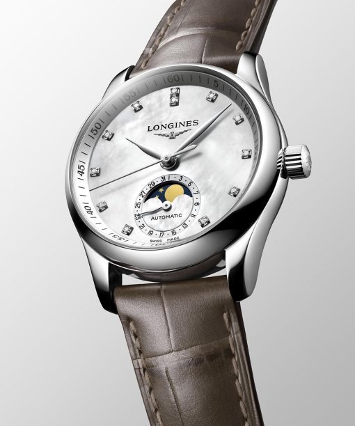Alternative view of Longines Master Collection Moon Phase 34mm - L2.409.4.87.4