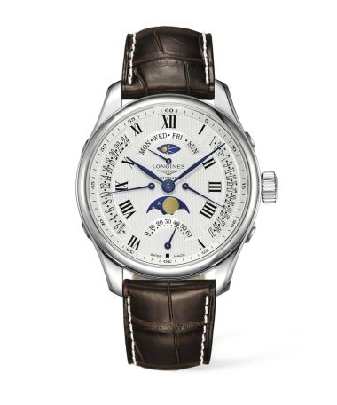 Longines Master Collection GMT Day-Date Moon Phase Retrograde 44mm - L2.739.4.71.3
