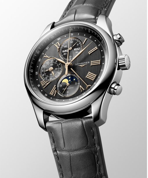 Alternative view of Longines Master Collection Chronograph Moon Phase 42mm - L2.773.4.61.2