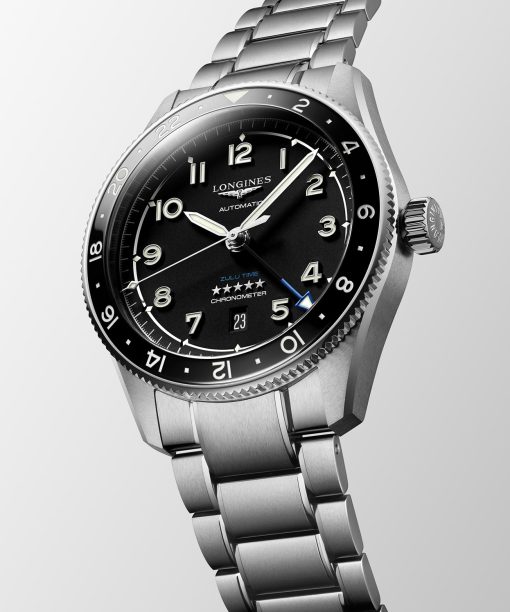Alternative view of Longines Spirit Zulu Time GMT 42mm - L3.812.4.53.6
