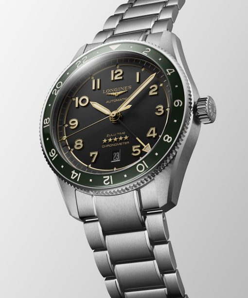 Alternative view of Longines Spirit Zulu Time GMT 42mm - L3.812.4.63.6