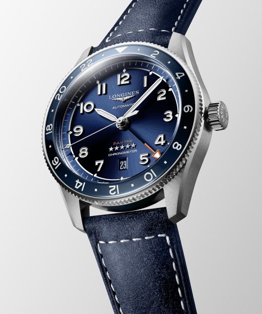 Alternative view of Longines Spirit Zulu Time GMT 42mm - L3.812.4.93.2