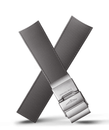 Alternative view of Longines Official HydroConquest Grey Rubber Strap (HydroConquest 39MM)