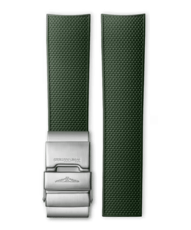 Longines Official HydroConquest Green Rubber Strap (HydroConquest 43MM)