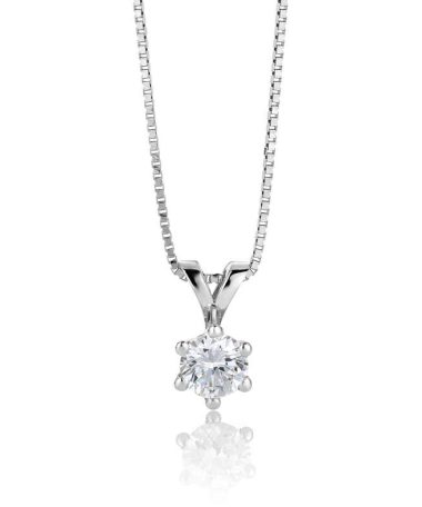 Anheng Margrete med LAB grown diamant