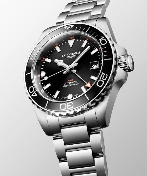 Alternative view of Longines HydroConquest GMT 41MM - L3.790.4.56.6
