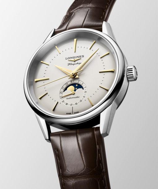 Alternative view of Longines Flagship Heritage Moon Phase - L4.815.4.78.2