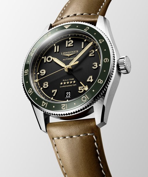 Alternative view of Longines Spririt Zulu Time GMT 39mm - L3.802.4.63.2