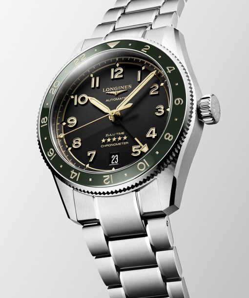 Alternative view of Longines Spririt Zulu Time GMT 39mm - L3.802.4.63.6