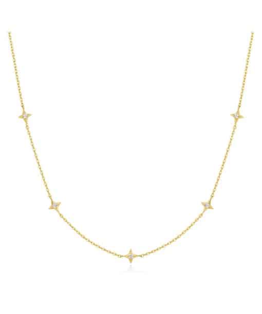 Ania Haie Gold Stars Station Necklace