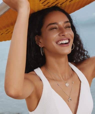 Alternative view of Ania Haie Silver Diamond-Cut Sunny Disc Necklace