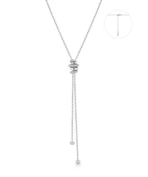Ania Haie Silver Twisted Rope Lariat Necklace