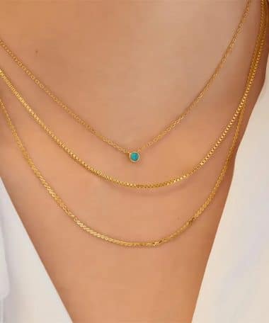 Alternative view of Ania Haie Gold Bezel-set Lab-created Turquise Necklace