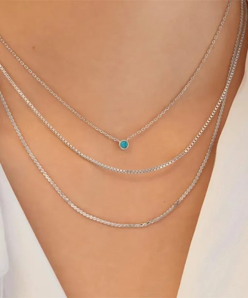 Alternative view of Ania Haie Silver Bezel-set Lab-created Turquise Necklace