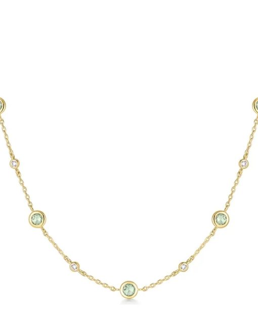 Ania Haie Gold Mint Green Station Necklace