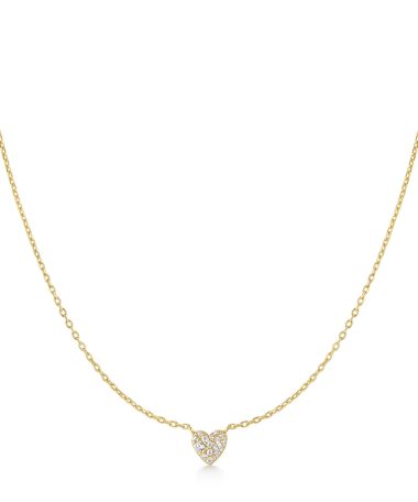 Ania Haie Gold Pavé Heart Necklace