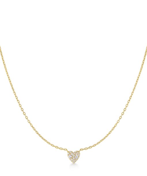 Ania Haie Gold Pavé Heart Necklace