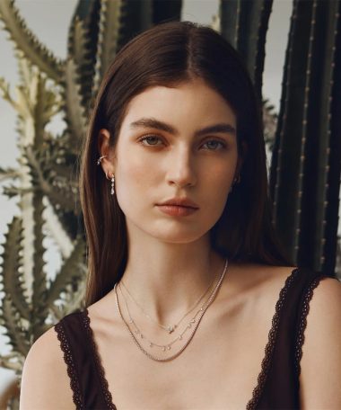 Alternative view of Ania Haie Silver Sparkling Lucky Clover Necklace