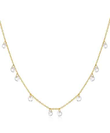 Ania Haie Gold Droplet Station Necklace